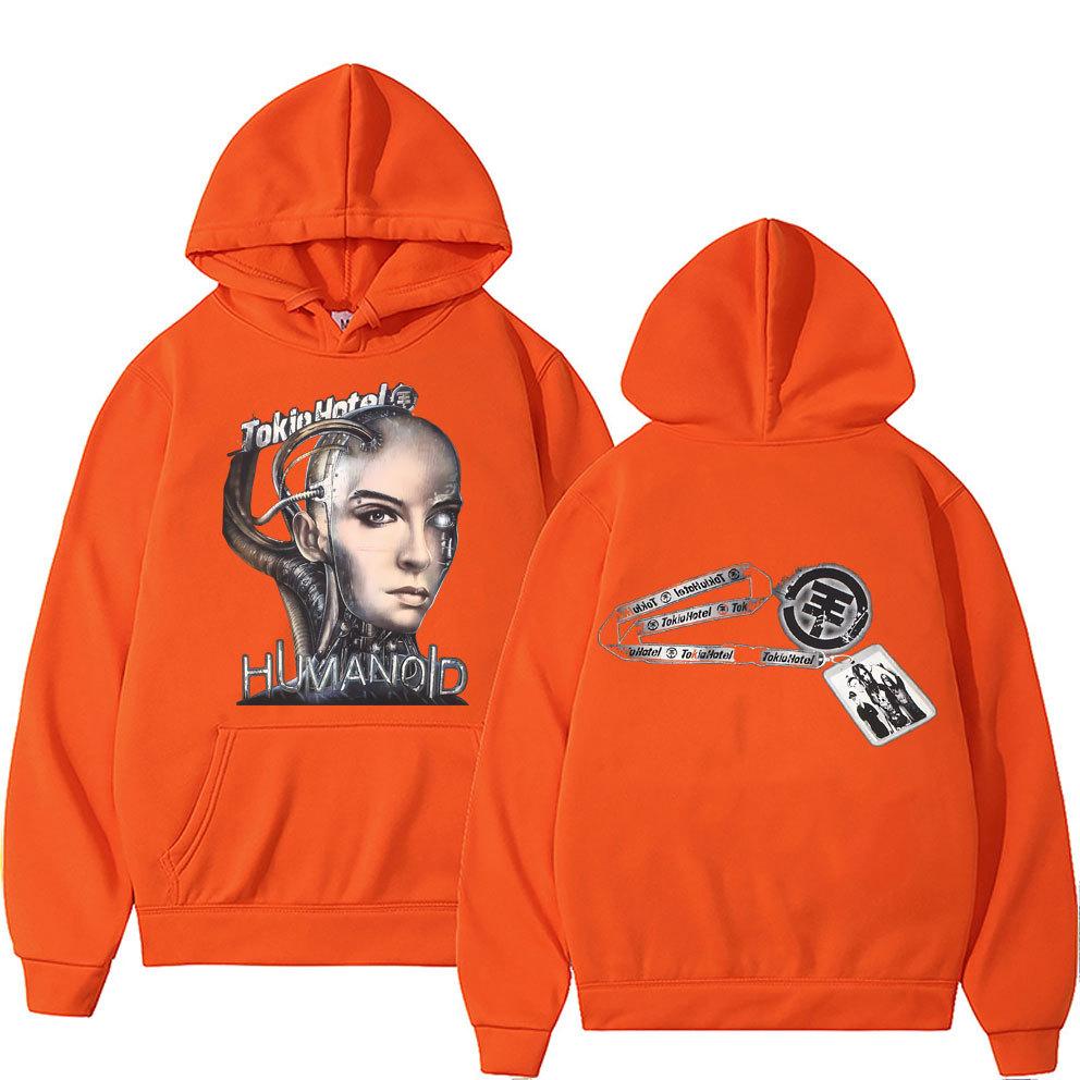 German Rock Band Tokio Hotel Humanoid Music Graphic Hoodie Unisex Autumn Winter Fleece Sweatshirt