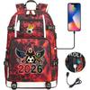 2026 Sports Soccer USB Large Capacity Backpack for Middle High School Students Travel Unisex