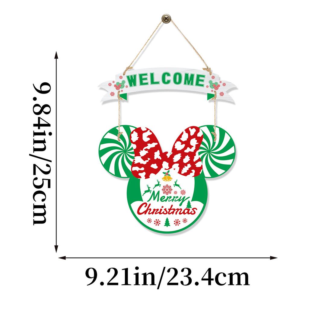 Christmas Wooden Door Hanging Christmas Party Decoration 2025 Xmas Santa Claus Hanging Ornament Navidad Natal New Year Gift 2026
