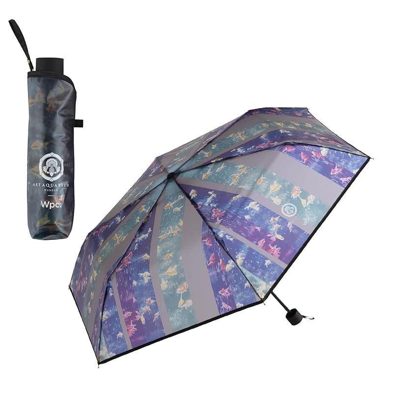 

[2025]Wpc. [Vinyl umbrella] Art Aquarium x Wpc. Umbrella mini black folding umbrella umbrella lightweight commute Commuting to school trip fashionable
