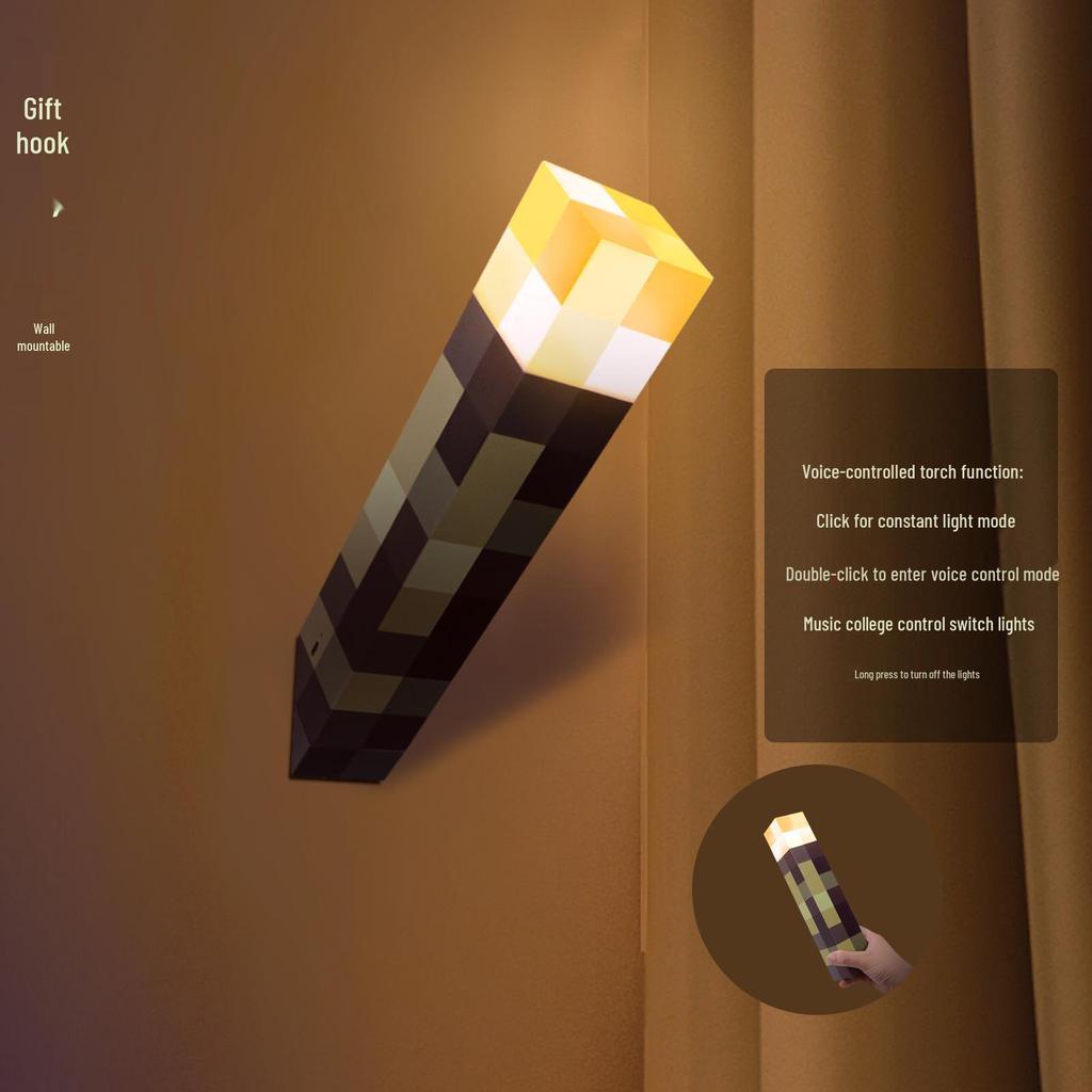 Magnetic Torch Lamp for Gaming Decor - Night Light and Atmosphere Model