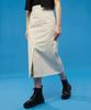 KOLEAT Women Summer Functional Slim Slit Long Skirt [Cream] Long Skirt Ver.
