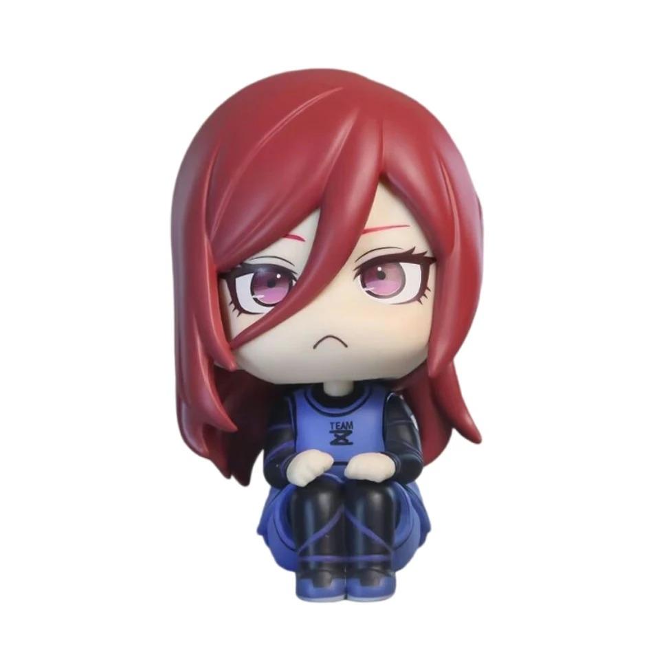 

Q Version Kawaii Isagi Yoichi Anime Figure Blue Lock Nagi Seishiro Action Figure Chigiri Hyoma Figurine Collection Doll Toy