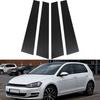 6Pcs Carbon Fiber Car Pillar Posts Trims For VW Golf MK7 2013-2016 2017 2018 2019 2020(Europe) Auto Window Door Stickers