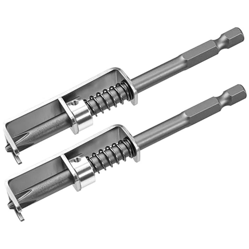 1/2Pcs Spring Loaded Screw Holder Bit Anti-drop Screwdriver Bit for Electricians Mechanics DIY Home Repair Universal Screw