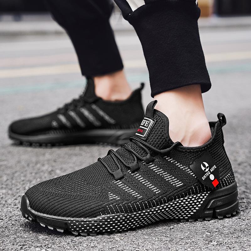 Flying Sports Shoes  Summer New Running Shoes Breathable Lightweight Net Shoes Men's Casual Shoes