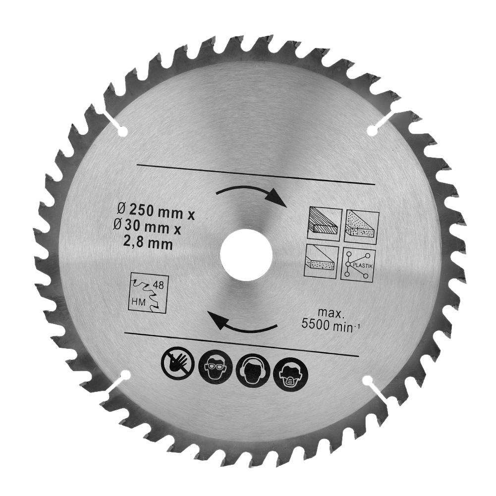 Circular Saw Blade 250mm 48T & 60T TCT Saw Disc Blade 30mm Bore