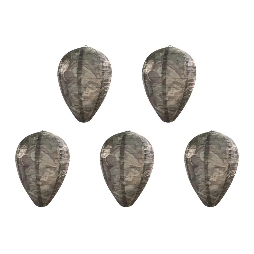 1-5PCS Hanging Wasp Nest Decoy Outdoor Waterproof Fake Wasp Nest Decoy Nest Decoy Hornets Plastic Insects Paper Drive Beehive