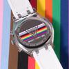 Ladies' Quartz Watch Stainless Steel Case Silicone Strap Quartz Movement For Daily Gatherings GW0407L4