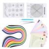 Paper Quilling Kit, 500 Quilling Strips, 8 Designs, Grid  , Flower Pattern, Tweezers, Slotted Pen,   Paper Craft Projects, 50