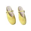 Square Head Bag Head Inner Height Increase Flat Bottom Super Fire Fashion National Style Low Half Slippers Women's Summer Wear and Muller Shoes Ma