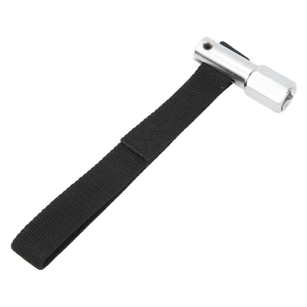 Filter Strap Wrench - Durable Steel, Remove Filter in Seconds, Nylon Belt Design Fits Most Vehicles