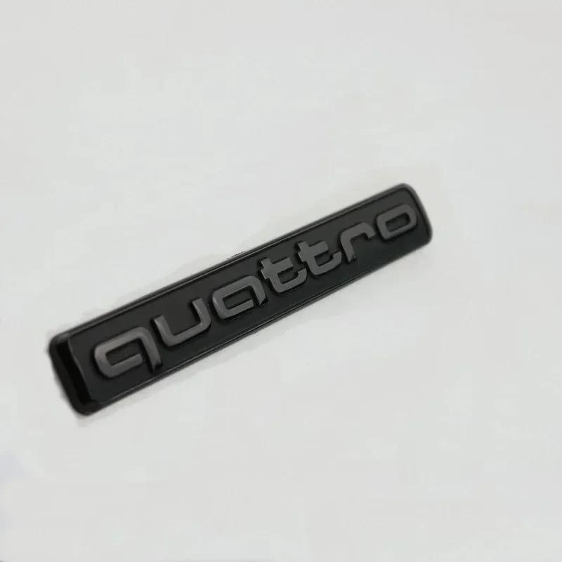 1pc 3D ABS Car Styling Quattro Badge Emblem Rear Trunk Decor Sticker Decals For WQ Quattro A4 A5 Q5 A1 Q7 B6 B8 B7 B9 B5 A3 8P 4R cjrv1