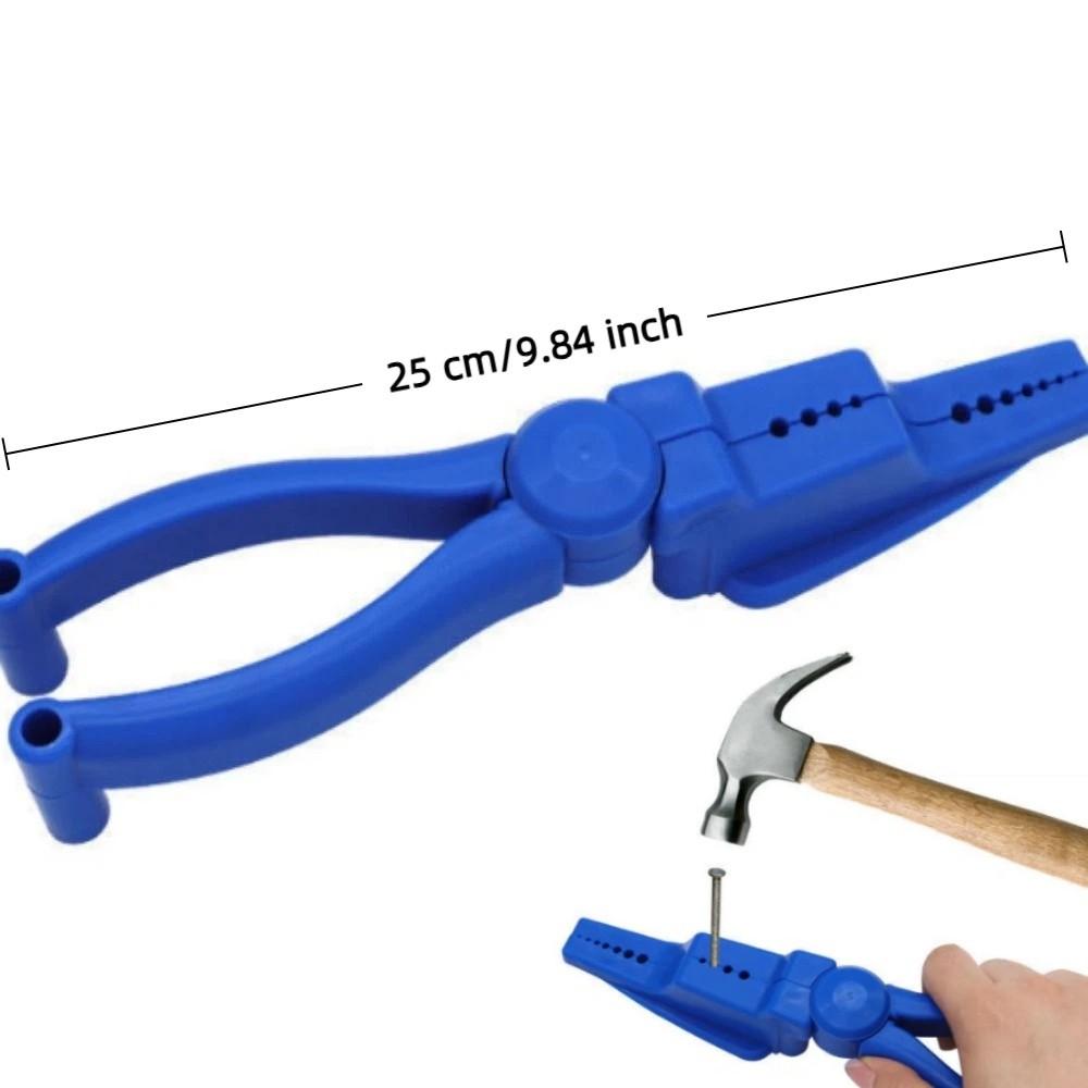 Plastic Sliding Joint Nail Holding Pliers Anti-Slip Nailing Auxiliary Clamp Hammering Nails