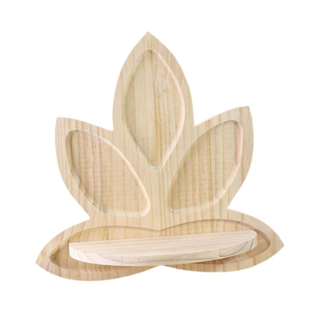 Wall Shelf Flower Pot Rack Cute Rustic Versatile Home Decoration Wood Floating for Living Room