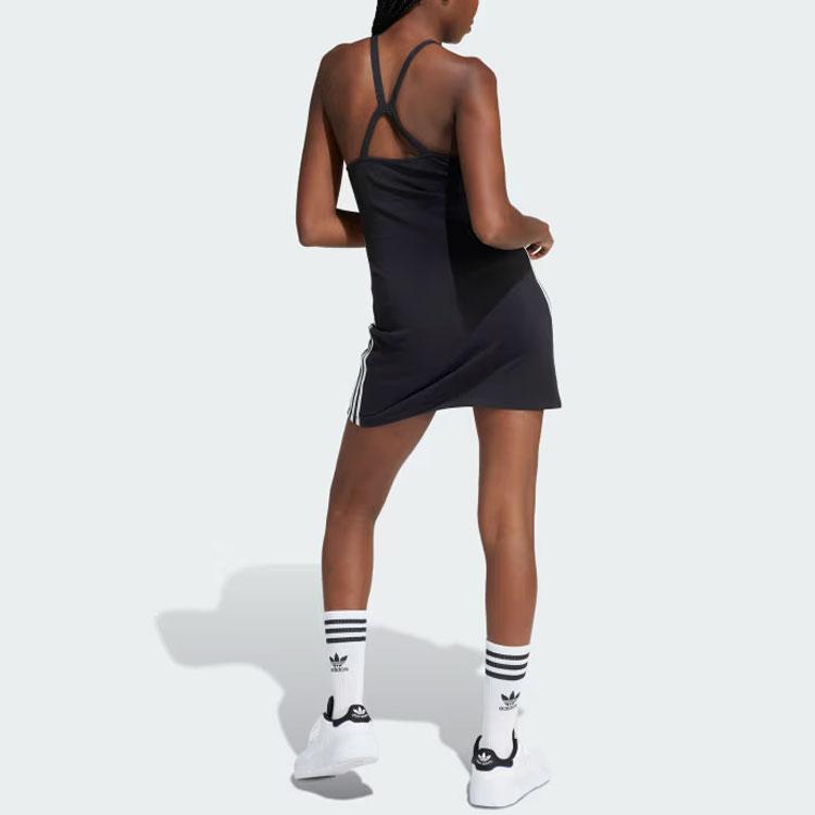 adidas Originals 3-Streifen Mini-Kleid mit Logo Damenkleid Schwarz IU2426