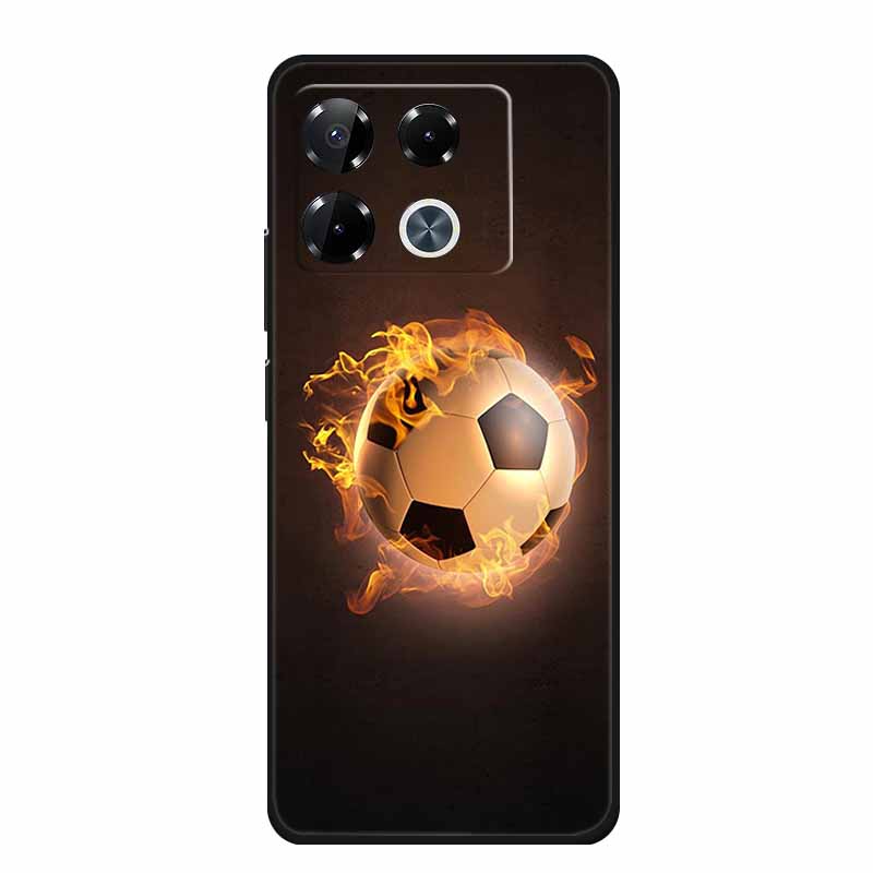 For Infinix Note 40 Pro Case Note40 Pro Plus Phone Cover Black Silicone Soft Case For Infinix Note 40 Pro Plus Back Cover Case