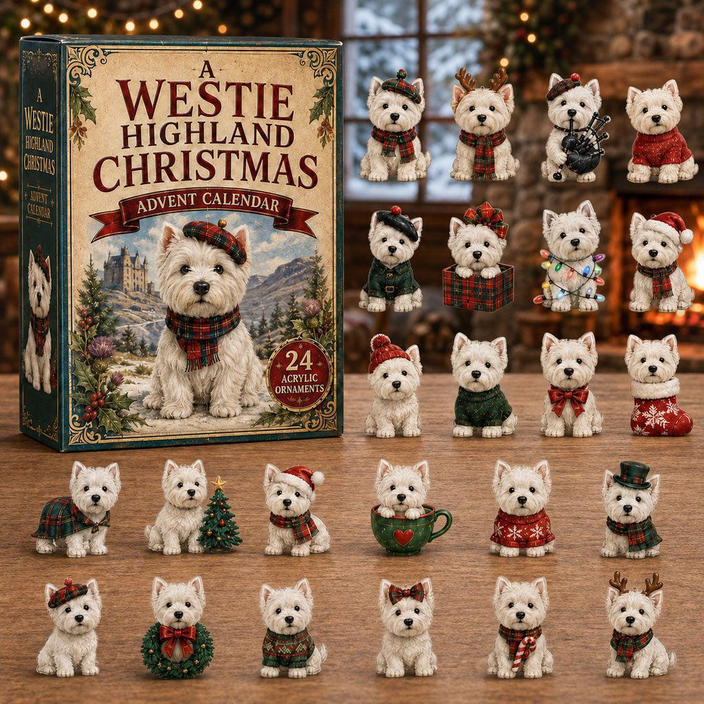 Generic Dog Christmas Advent Calendar 24 Days Cute Puppy Figurine Countdown Blind Box Holiday Home Desktop Decoration Gift