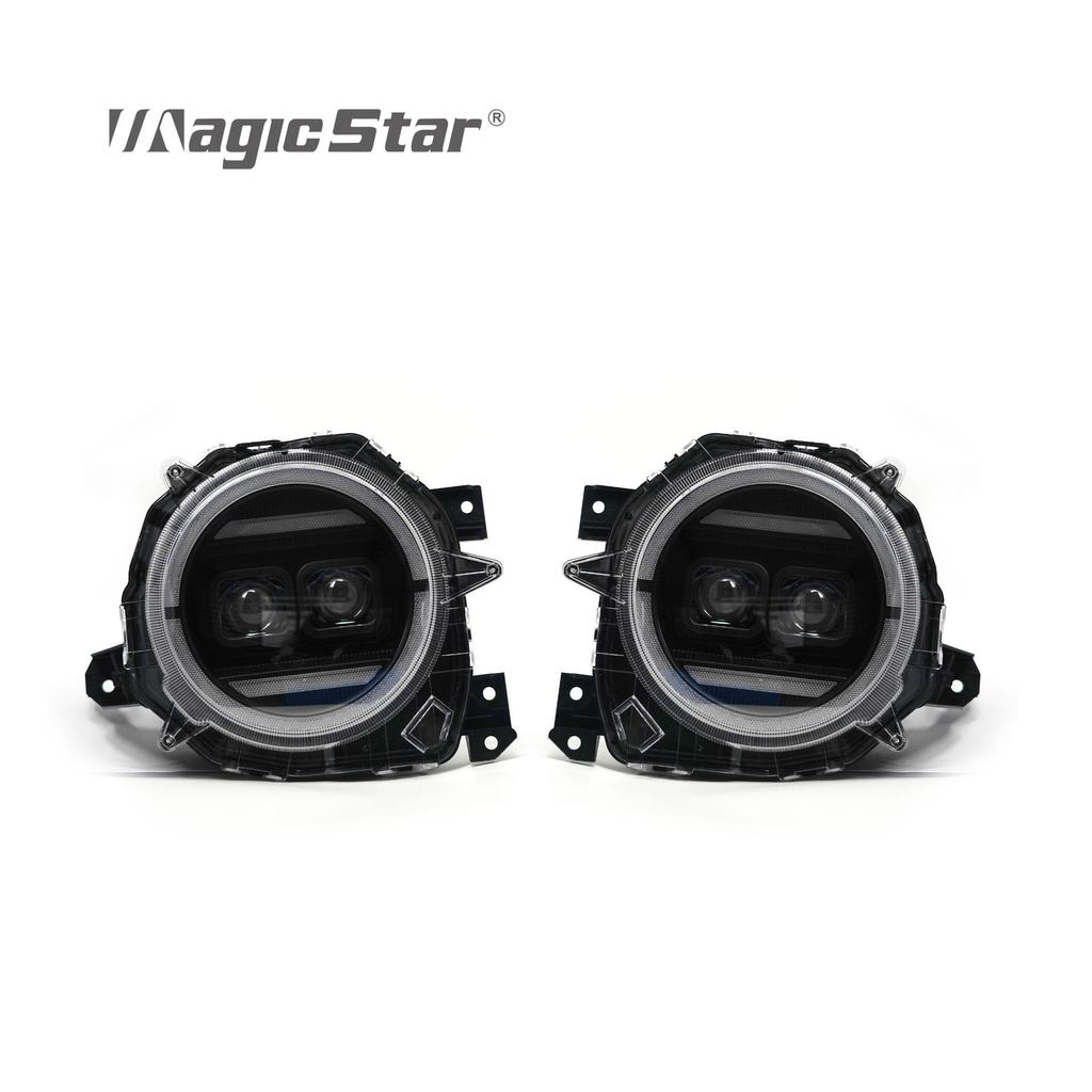 2018-Present Suzuki Jimny Modified Headlights: High-Quality ABS Shell, High-Brightness Lighting