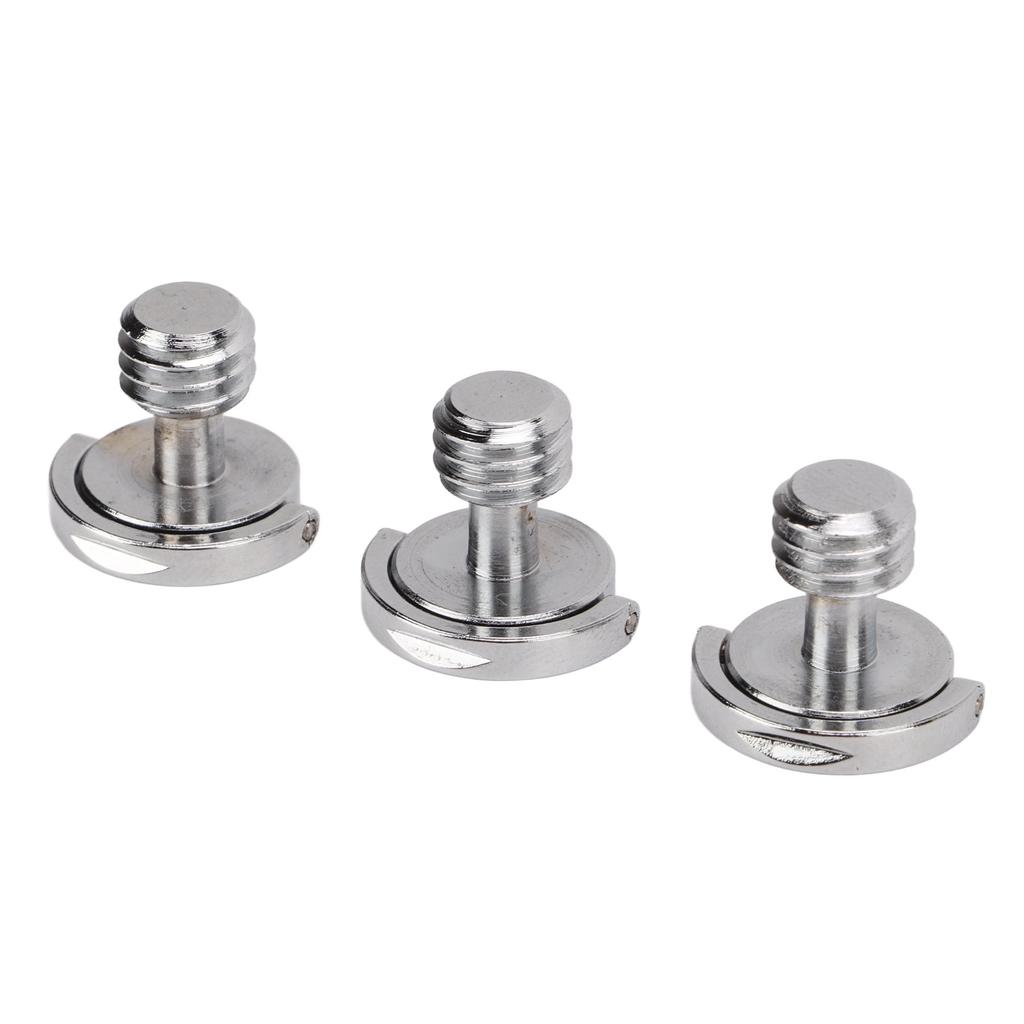 3pcs Camera Screws 3 8in Thread Quick Release Plate Mounting Screw for Photographic Equipment Stand Fill Light Stand