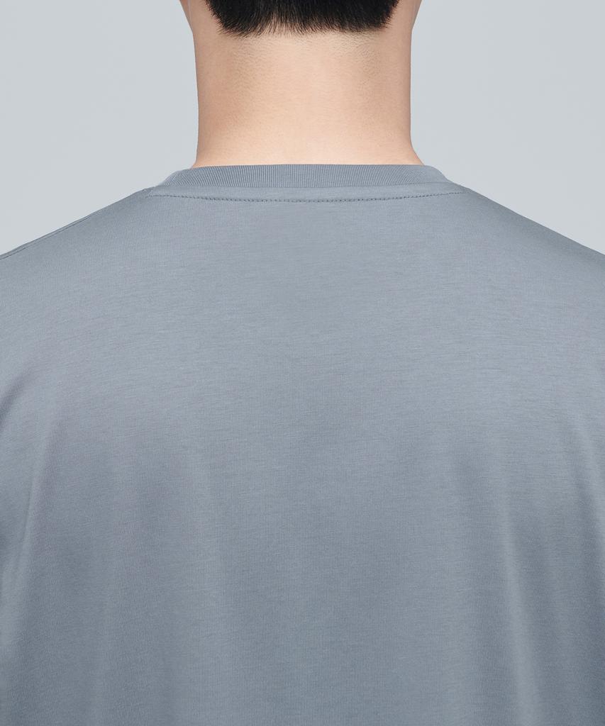 MUSINSA STANDARD Supima Relaxed Crew Neck T-Shirt [Gray]
