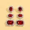 Jewelry Set High-end Square Necklace Pendant Earrings Catwalk Jewelry Jewelry Set