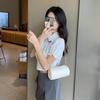 Bag women's new rhombus embroidery chain small cylinder bag casual mobile phone, bag small bag
