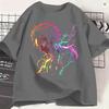 Unisexs Kamado Tanjiro T Shirt Demon Slayered Pure Cotton Tops Casual Short Sleeve Crew Neck Tees Summer Tshirts
