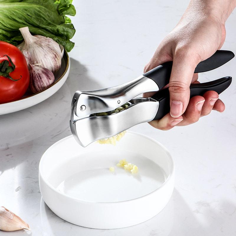 Garlic Peeler Kitchen Accessories Manual Minced Garlic Garlic Tongs Household Kitchen Tools Gadgets Dining Bar Home Garden