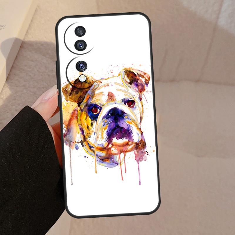 Englische Bulldogge Mops Für Honor 90 70 50 Lite Magic 5 Pro 8X 9X Handyhülle Für Honor X8a X9a X7a X6a X9 X7 X8 X9b