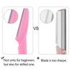 3/10 Stück Augenbrauen-Epilation Haarentfernung Cutter Sicherheitsmesser Make-up Schaber Augenbrauen-Trimmer Klinge Damen Gesichtsrasierer Tragbar