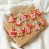 Traditional Xmas Candy Decorations 20/30/40Pcs Wooden Christmas Ornaments, Cane Lollipop Rustic Winter Holiday Interior Decor Hanging for Party Wreath