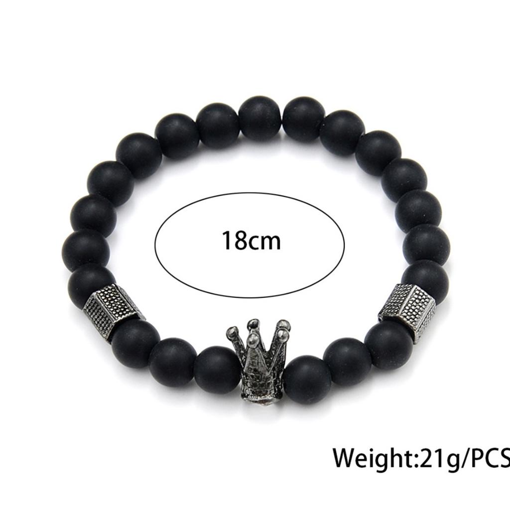 2 pcs//set charme pierre naturelle Couple Bracelet Fashion Jewelry amant cadeau perles