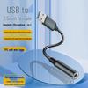 USB-zu-3,5-mm-Audio-Adapterkabel für Laptop- und Desktop-Kopfhörer.