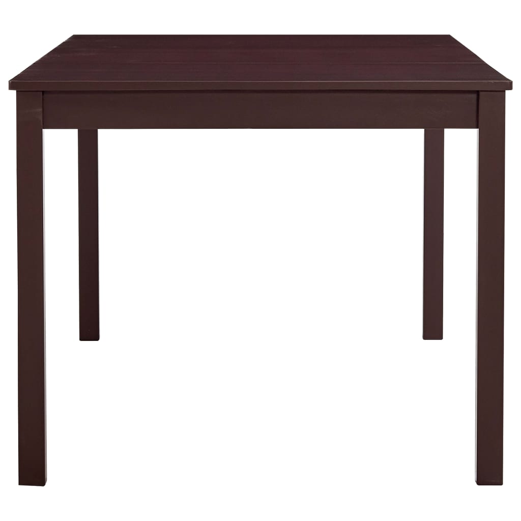 Dining Table Dark Brown 180 x 90 x 73 cm Pine Wood