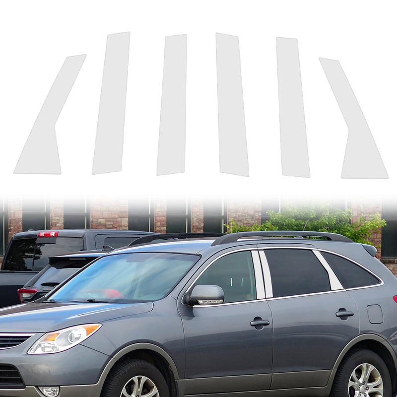 6pcs Car Window Door Column B C Pillar Post Cover Trim Fit For Hyundai Veracruz 2007-2015/Hyundai Ix55 2007-2015(Europe and Russia)