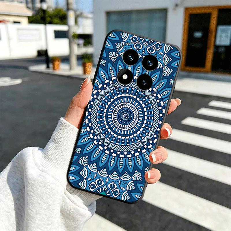 Mandala Style Pattern Soft Phone Case for Xiaomi Redmi Note 12 13 14 15 Pro Plus 11 12S 11S 11T 10 4G Black Cover Back Shell