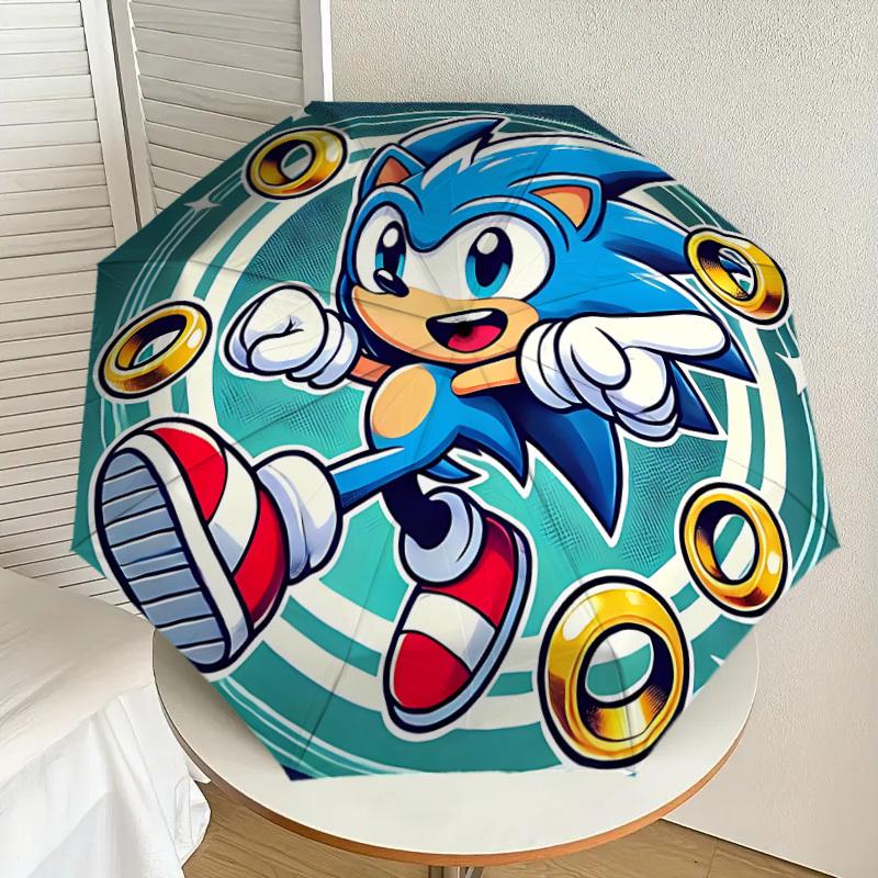 

1PC Sonic the Hedgehog Automatic Folding Umbrella | Vibrant Motif & Compact Design for Everyone, On-the-Go Essential - Gift-Worthy Style yy250930038