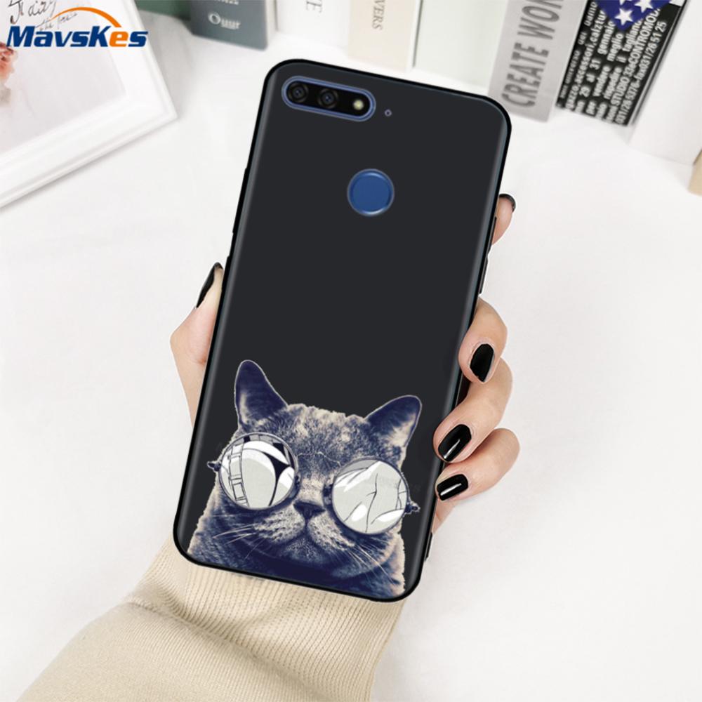 Honor 7A Pro Case Silicone Case For Huawei Y6 Prime 2018 Cover Soft TPU Mobile Phone Bags For Huawei Honor 7C RU 5.7inch Fundas