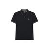 Logo Printed Knit Casual Short Sleeve Polo Shirt Men Polo Shirts Legendary-Blue F11M321121ANV