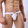 Men's Sexy Low Rise T-Back Elastic Cotton Hollow Out Back Underwear Comfortable Breathable Close-Fitting Thong