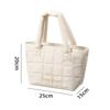 Fashion Large Capacity Lunch Box Storage Bag with Pocket Insulated Quilted Food Handbag Thermal Insulation Bag