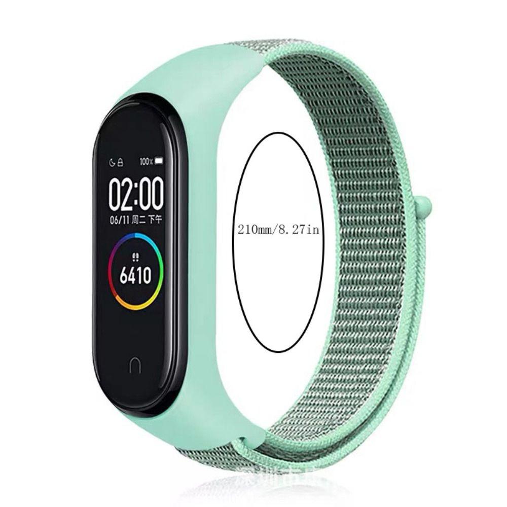 Belt Replace Nylon Breathable Watch Wrist Strap Mi Band 6 Strap Wristbands Bracelet Loop watch Belt