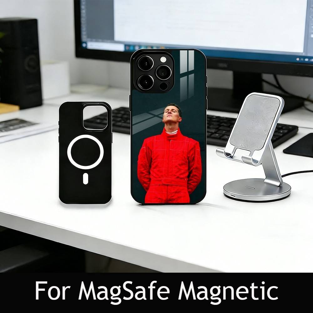 Racing Driver M-Michael Schumacher Phone Case For iPhone17,16,15,14,13,12,11 Plus,Pro Magnetic For Magsafe Wireless Charging