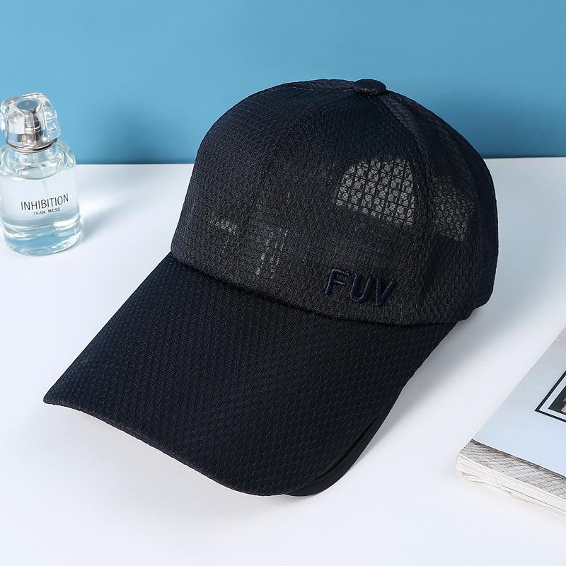 Women'S Telescopic Lenses Uv-Proof Breathable Baseball Cap Outdoor Travel Sun Hat Mesh Tennis Cap