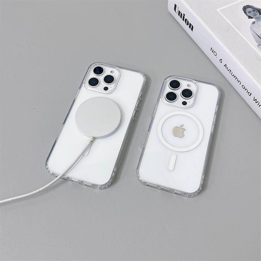Klare Ultrastarke Magnetische Handyhülle für iPhone 16 Pro Max 11 12 13 14 15 - Vergilbungsresistent Langlebig Transparent Schutzhülle