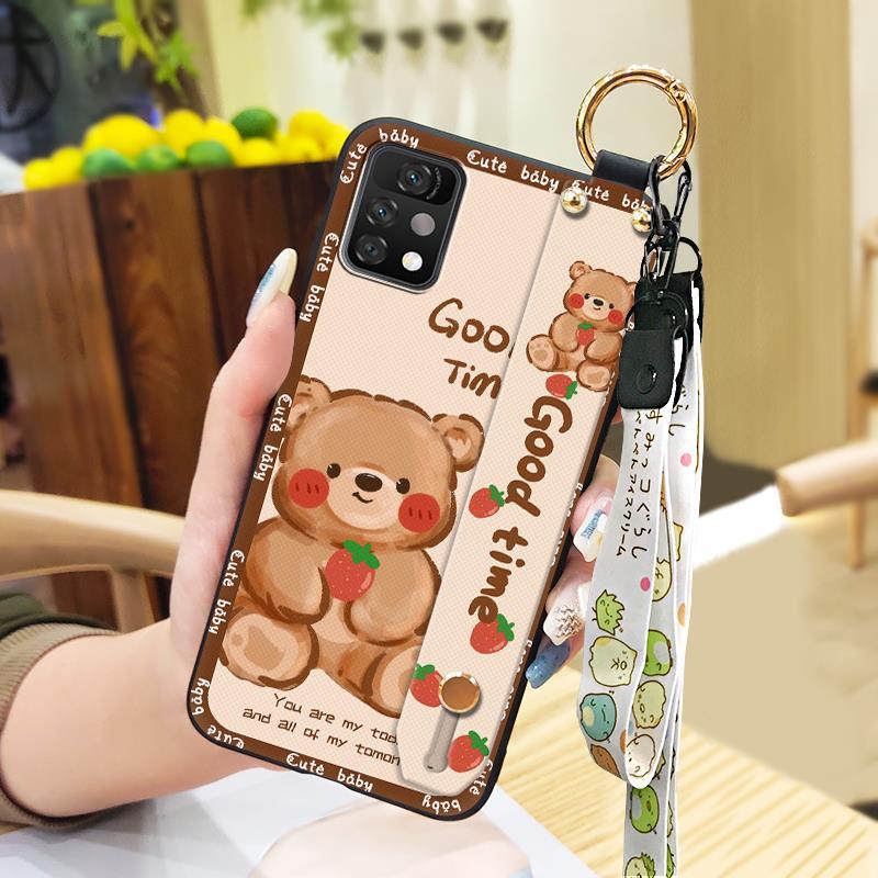 Wristband Back Cover Phone Case For UMIDIGI A11 Pro Max Waterproof Fashion Design Durable Phone Holder Soft case Lanyard