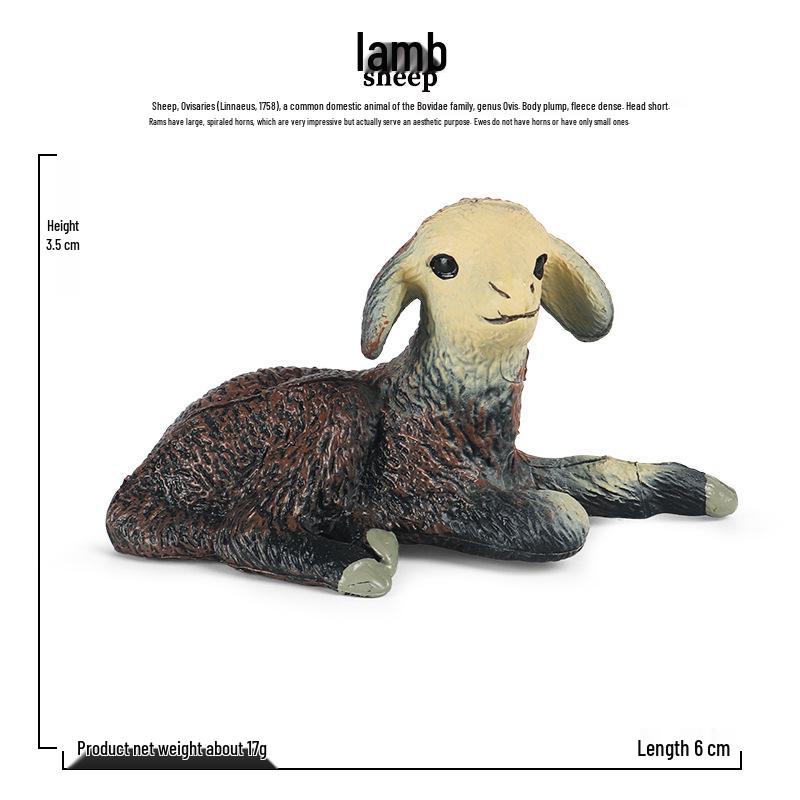 Cross-border Children s Early Education Animal Simulation Goat Sheep Set