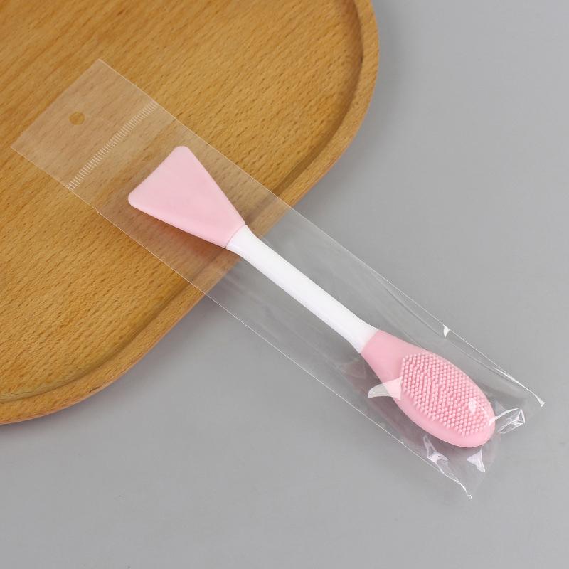 Silicone Mask Brush Double Ended Face Wash Tool For Clay Mud Mask Application Soft And Easy Spa Use A7