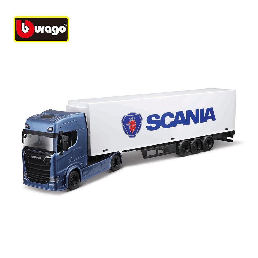 1:43 Volvo FH16 Actros Alloy Truck Car Model Container Truck Container Engineering Transport Vehicle Collect Kids Toy Car Gifts